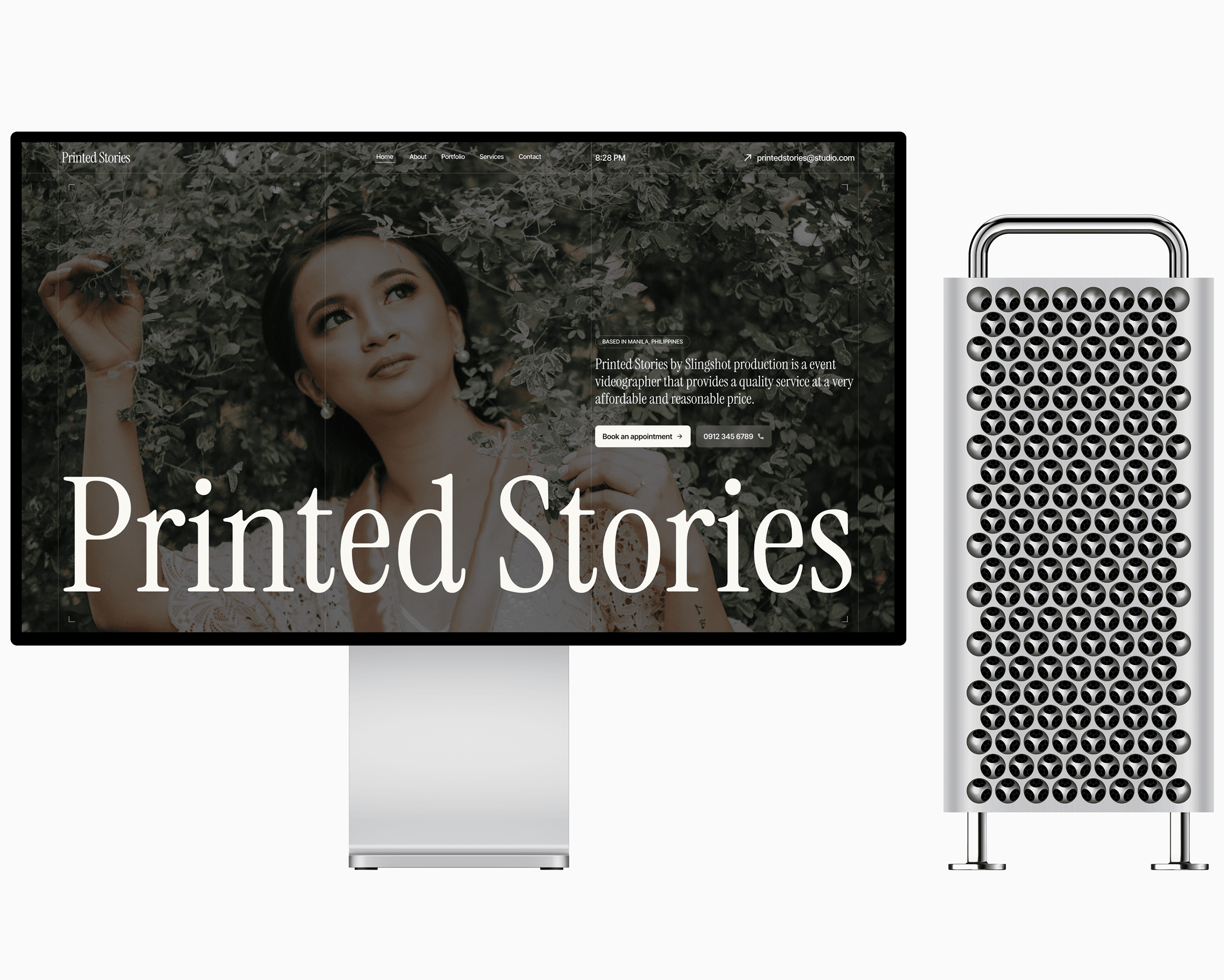 printed stories apple studio mockup